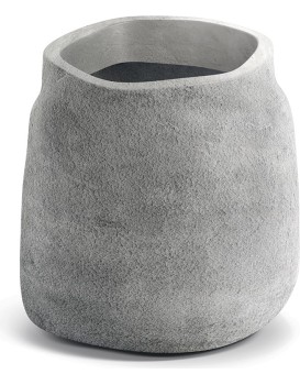 Plastový květináč BOGELOS betonově šedý