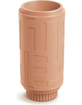 Plastový květináč FOLKAS ROUNDOS HIGH terakota