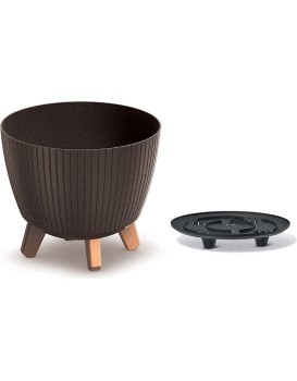 Květináč LAMIAL ECO WOOD kávový
