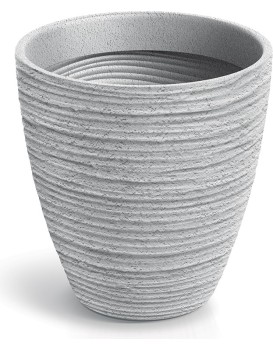 Plastový květináč DEFORAS I. betonově šedý