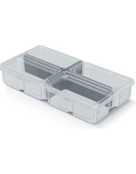 Organizér MESX BOX 28,5x15,8x5,7 cm transparentní