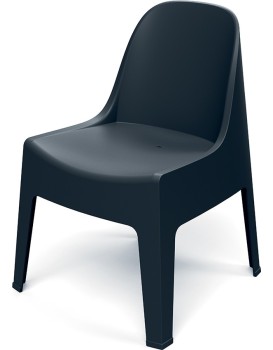 Zahradní židle MILANES 58x60x73,5 cm šedá