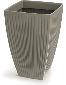 Vysoký květináč LATIE SQUAR I 40 cm mocca
