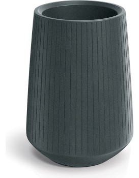Plastový květináč COROS BOWL HIGH 40 cm grafitový