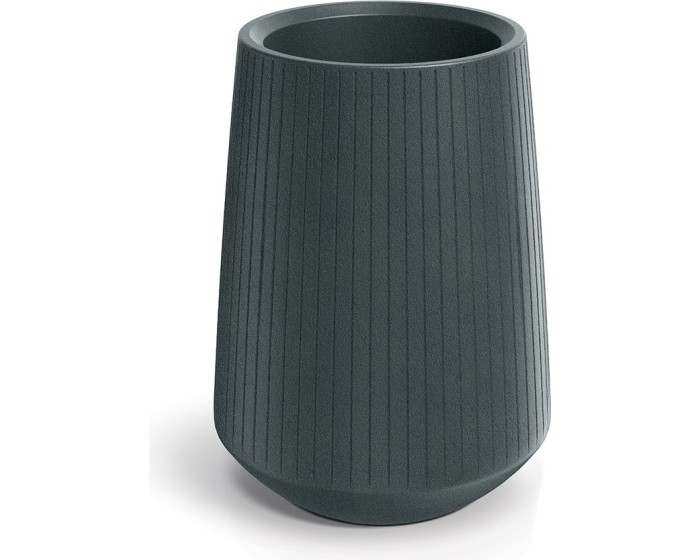 Plastový květináč COROS BOWL HIGH 40 cm grafitový