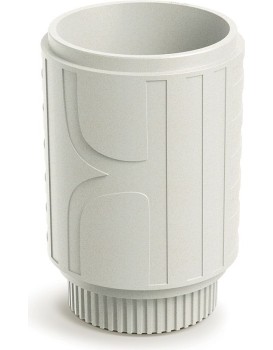 Plastový květináč FOLKAS ROUNDOS MIDL 40 cm pískový