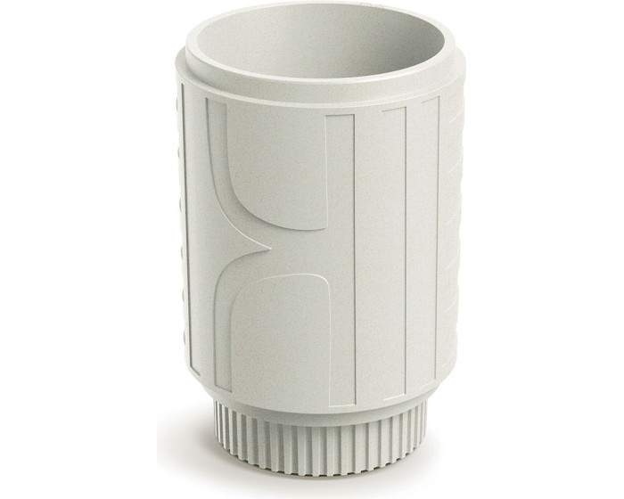 Plastový květináč FOLKAS ROUNDOS MIDL 40 cm pískový
