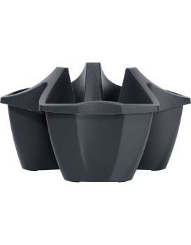 Květináč CROWL antracit 48 cm