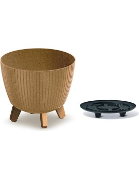 Květináč LAMIAL ECO WOOD natural hnědá