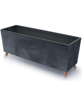 Truhlík s vkladem CORBI III 77 cm antracit
