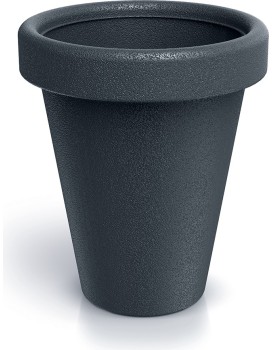Plastový květináč ORIGINAL 39 cm antracitový matný