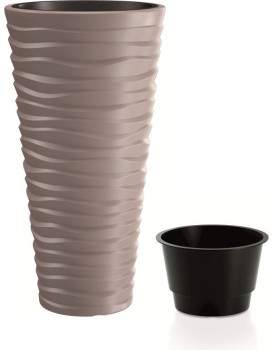 Květináč Long Sand s vložením mocca