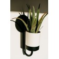 Nástěnný květináč BLOOMIEXER šedý/černý