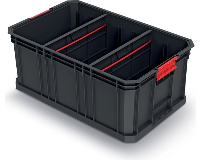 Dílenský box MODIXX II 52 x 32,9 x 21 cm černo-červený