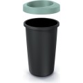 Odpadkový koš COMPACTO světle zelený/černý