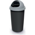 Odpadkový koš COMPACTO ROLL 30 L černý/světle šedý