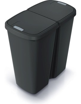 Odpadkový koš COMPACTO DUA 45 L černý