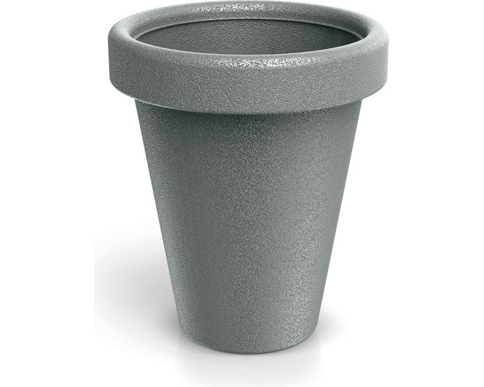 Plastový květináč ORIGINAL 39 cm šedý matný