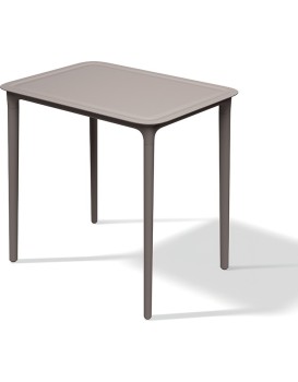 Zahradní jídelní obdélníkový stůl RIMOS 77,5x57,5x74,5 cm hnědý