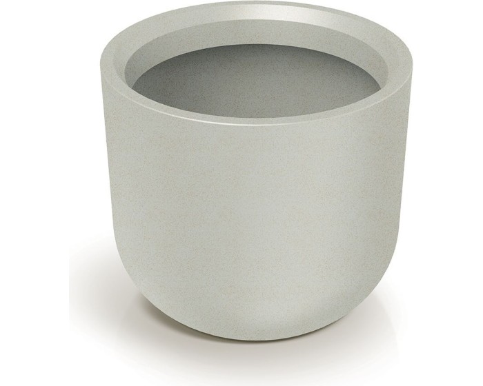 Plastový květináč MOLTAS ROUND HIGH pískový