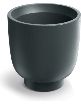 Květináč Vivos Round Midl 40 cm grafitový