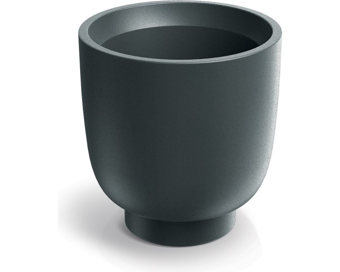 Květináč Vivos Round Midl 40 cm grafitový