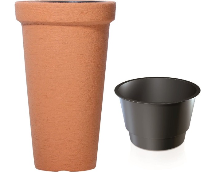 Protáhlý květináč Classic oranžový