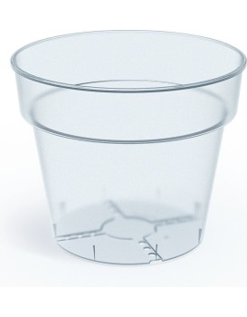 Plastový květináč PLANTIS transparentní