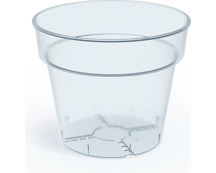 Plastový květináč PLANTIS transparentní
