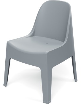 Zahradní židle MILANES 58x60x73,5 cm šedá
