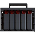 Sada organizérů 5 ks TAMON 41,5 x 29 x 29 cm černo-červená