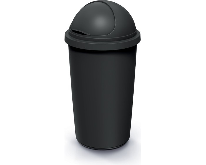 Odpadkový koš COMPACTO ROLL 60 L černý