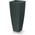 Květináč Moodas Square High 40 cm černý granit