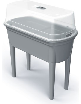 Sadbovač s víkem BOTANICE 77,5 cm šedý
