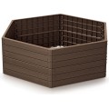 Vyvýšený záhon BASE WOODY 148 cm hnědý