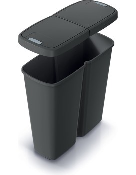 Odpadkový koš COMPACTO DUA 50 L černý