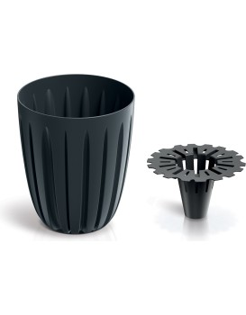 Květináč Warios Eco Wood antracit
