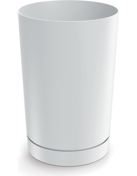 Plastový květináč TUBOS 30 cm bílý