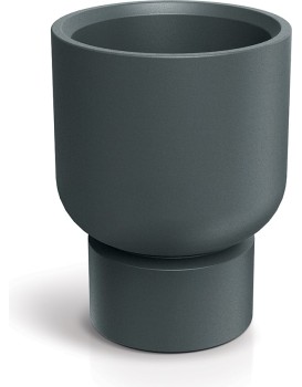 Plastový květináč MOLTAS BASE ROUND MIDL 40 cm grafitový