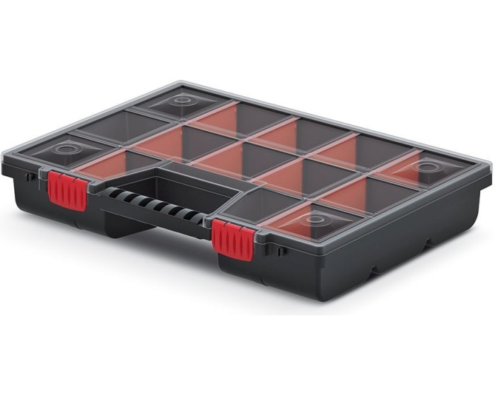 Organizér ZERGO 39 x 29 x 6,5 cm černo-červený