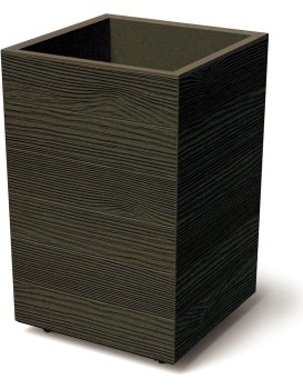 Květináč MADERAN SQUARE HIGH ECO WOOD 38,5 cm kávový