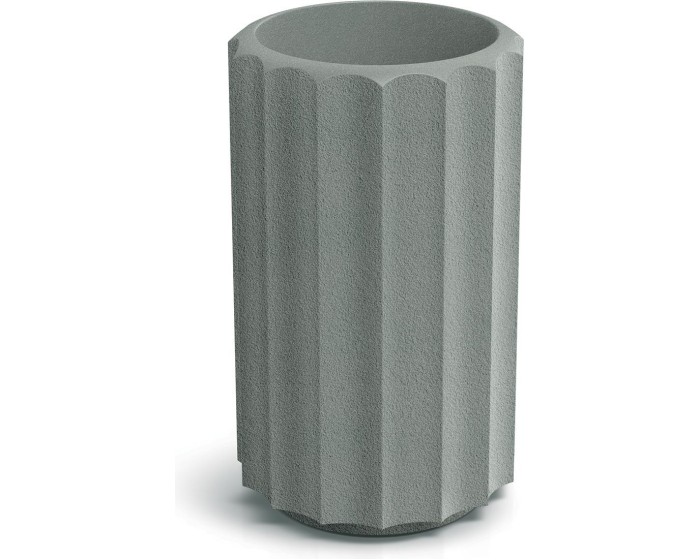 Plastový květináč RONAN LINE HIGH 28 cm betonově šedý