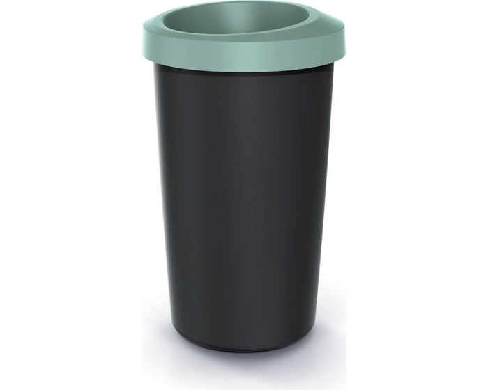 Odpadkový koš COMPACTO světle zelený/černý