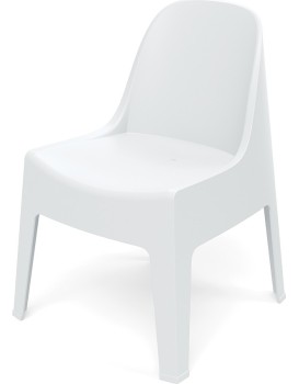 Zahradní židle MILANES 58x60x73,5 cm bílá