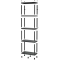 Plastový dílenský regál Stacker 74x172,5 cm černý