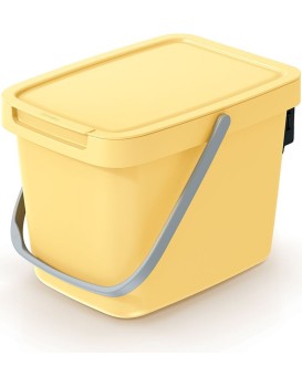 Odpadkový koš System Collec 6 L s víkem světle žlutý