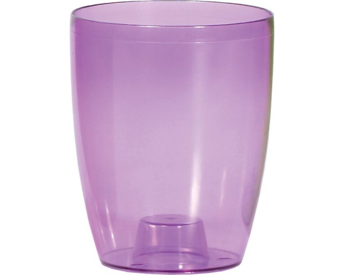 Plastový květináč na orchidej COUBIS ORCHID transparentní fialový