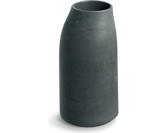 Plastový květináč EPOCCOS MIDLOS 38 cm grafitově šedý
