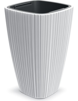 Plastový květináč OROS bílý