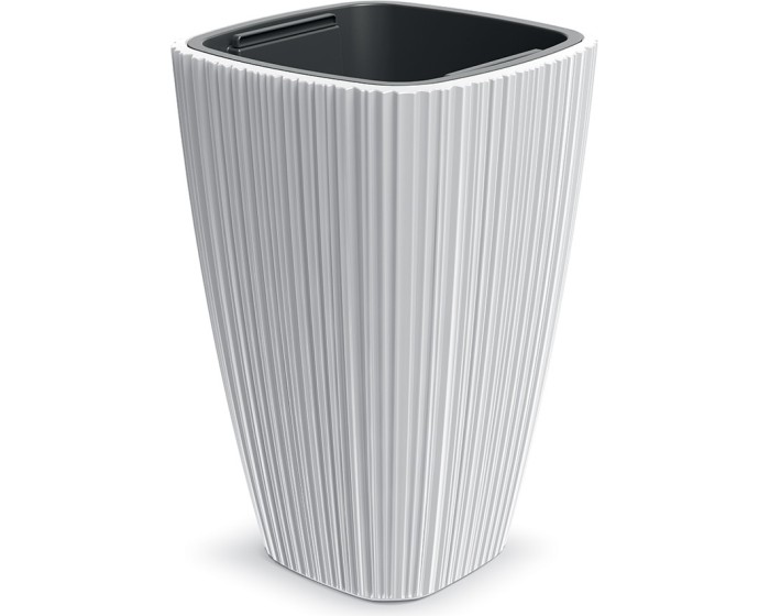 Plastový květináč OROS bílý